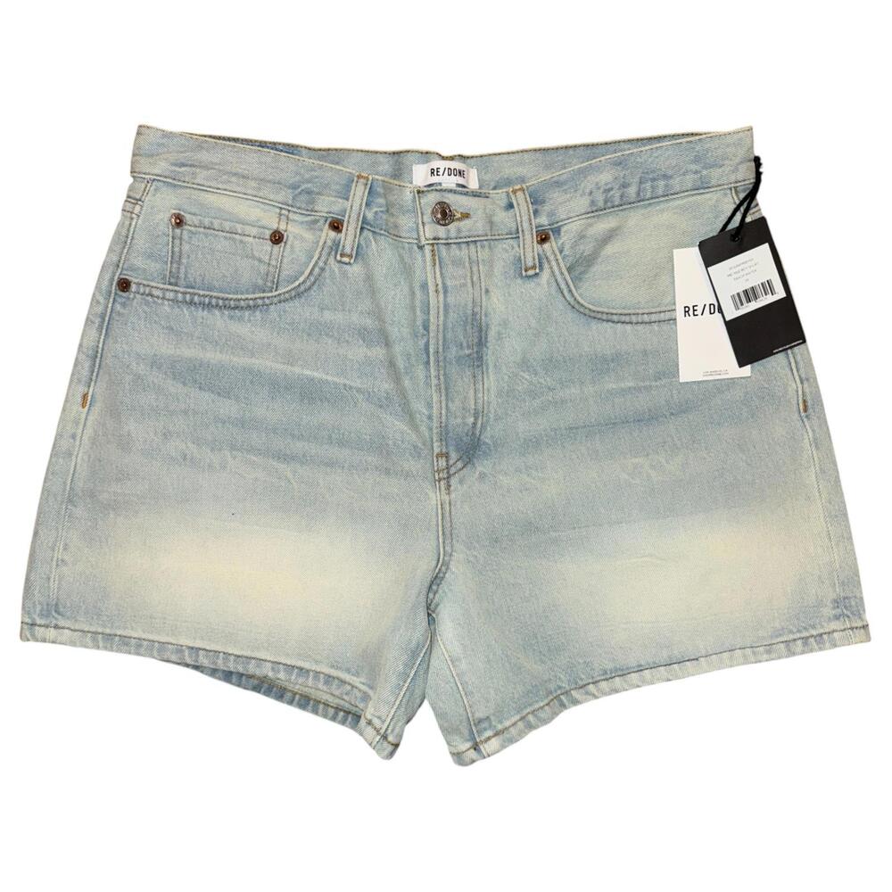 NWT Re/Done Mid-Rise Boy Denim Short Size 29 in Ranch Water Wash - Picture 3 of 6